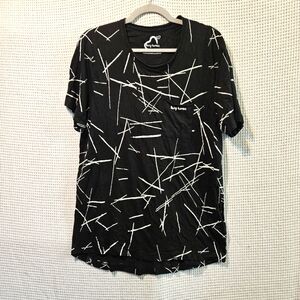 Beung Human Sz XL Edgy Black and White Graphic T-Shirt